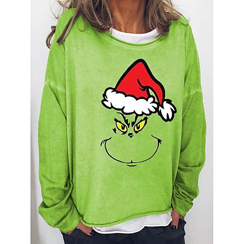 Women's Christmas Blouse Shirt Plain Long Sleeve Patchwork Print Round Neck Christmas Tops Green
Women's Christmas Blouse Shirt Plain Long Sleeve Patchwork Print Round Neck Christmas Tops Green