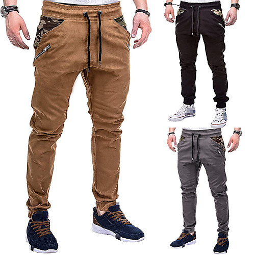 Men's Sweatpants Joggers Jogger Pants Street Bottoms Winter Fitness Gym Workout Running Training Exercise Breathable Soft Sweat wicking Sport Solid Colored Black Grey Khaki / Micro-elastic
Men's Sweatpants Joggers Jogger Pants Street Bottoms Winter Fitness Gym Workout Running Training Exercise Breathable Soft Sweat wicking Sport Solid Colored Black Grey Khaki / Micro-elastic