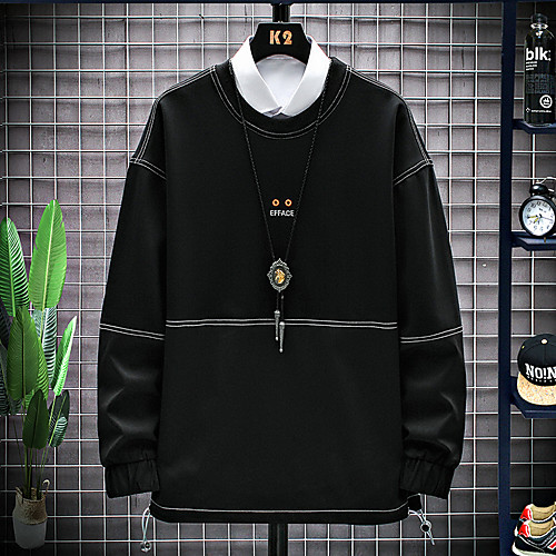 Men's Pullover Sweatshirt Solid Color Round Neck Casual Hoodies Sweatshirts Long Sleeve Blue White Black
Men's Pullover Sweatshirt Solid Color Round Neck Casual Hoodies Sweatshirts Long Sleeve Blue White Black