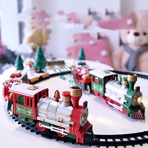 Christmas Electric Rail Car Train Toy Railway Train Set Racing Road Transportation Building Toys Children's Electric Toy 1 pc Gift Box
Christmas Electric Rail Car Train Toy Railway Train Set Racing Road Transportation Building Toys Children's Electric Toy 1 pc Gift Box