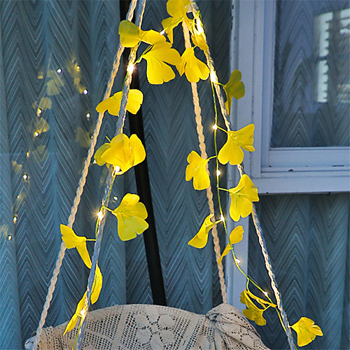1X 2M Leaf Garland Holiday String Lamp 20Leds Ginkgo Leaf Fairy Flexible String Lights For Xmas Holiday New year Party Decor Lighting AA Battery Power (Come without Battery)
1X 2M Leaf Garland Holiday String Lamp 20Leds Ginkgo Leaf Fairy Flexible String Lights For Xmas Holiday New year Party Decor Lighting AA Battery Power (Come without Battery)
