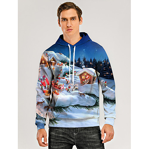 Men's Pullover Hoodie Sweatshirt Graphic 3D Ugly Christmas Hooded Daily 3D Print Basic Christmas Hoodies Sweatshirts Long Sleeve Blue
Men's Pullover Hoodie Sweatshirt Graphic 3D Ugly Christmas Hooded Daily 3D Print Basic Christmas Hoodies Sweatshirts Long Sleeve Blue