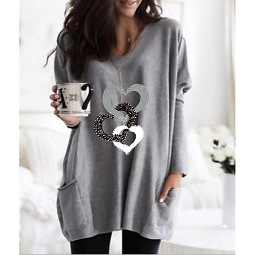 Women's T Shirt Dress Tee Dress Short Mini Dress Blue Purple Gray Black Long Sleeve Print Pocket Print Fall Winter Round Neck Casual Christmas Loose 2021 S M L XL XXL 3XL 4XL
Women's T Shirt Dress Tee Dress Short Mini Dress Blue Purple Gray Black Long Sleeve Print Pocket Print Fall Winter Round Neck Casual Christmas Loose 2021 S M L XL XXL 3XL 4XL