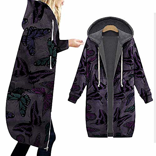 Womens Winter Long Jacket Retro Floral Print Hoodie Sweatshirt Long Sleeve Cotton Blend Cardigan With Zipper Pocket Casual Sweatshirt
Womens Winter Long Jacket Retro Floral Print Hoodie Sweatshirt Long Sleeve Cotton Blend Cardigan With Zipper Pocket Casual Sweatshirt