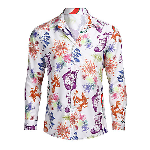 Men's Shirt Other Prints Graphic Print Long Sleeve Christmas Tops Streetwear White
Men's Shirt Other Prints Graphic Print Long Sleeve Christmas Tops Streetwear White