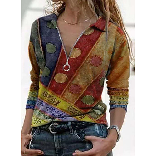 Women's Zip Up Hoodie Sweatshirt Lines / Waves Graphic Tie Dye Quarter Zip V Neck Daily Going out Work Casual Hoodies Sweatshirts Loose Blue Purple Yellow
Women's Zip Up Hoodie Sweatshirt Lines / Waves Graphic Tie Dye Quarter Zip V Neck Daily Going out Work Casual Hoodies Sweatshirts Loose Blue Purple Yellow