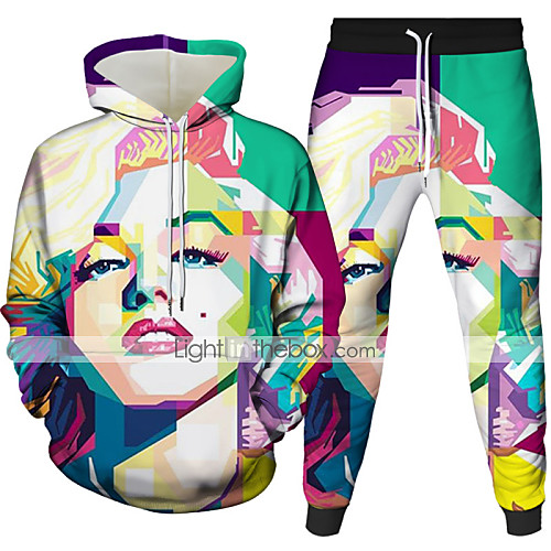 Men's 3D Hoodies Set Graphic 3D Portrait 2 Piece Front Pocket Hooded Daily 3D Print 3D Print Casual Hoodies Sweatshirts Long Sleeve Yellow Gray Rainbow
Men's 3D Hoodies Set Graphic 3D Portrait 2 Piece Front Pocket Hooded Daily 3D Print 3D Print Casual Hoodies Sweatshirts Long Sleeve Yellow Gray Rainbow