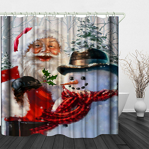 Shower Curtain With Hooks Suitable For Separate Wet And Dry Zone Divide Bathroom Shower Curtain Waterproof Oil-proof Contemporary Polyester Waterproof
Shower Curtain With Hooks Suitable For Separate Wet And Dry Zone Divide Bathroom Shower Curtain Waterproof Oil-proof Contemporary Polyester Waterproof