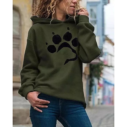 Women's Hoodie Pullover Cat Graphic Daily Casual Hoodies Sweatshirts Loose Army Green Gray White
Women's Hoodie Pullover Cat Graphic Daily Casual Hoodies Sweatshirts Loose Army Green Gray White