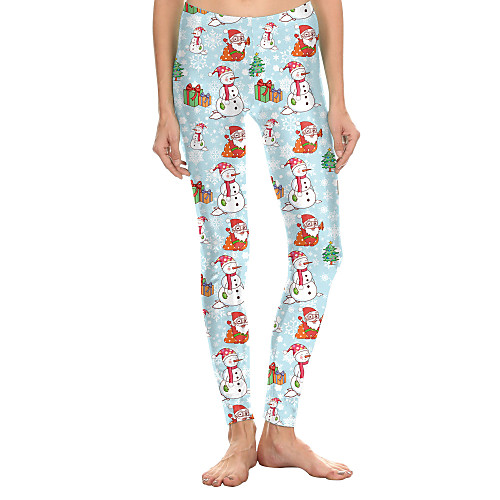 Women's Sporty Comfort Sports Christmas Yoga Leggings Pants Patterned Full Length Print Light Blue
Women's Sporty Comfort Sports Christmas Yoga Leggings Pants Patterned Full Length Print Light Blue
