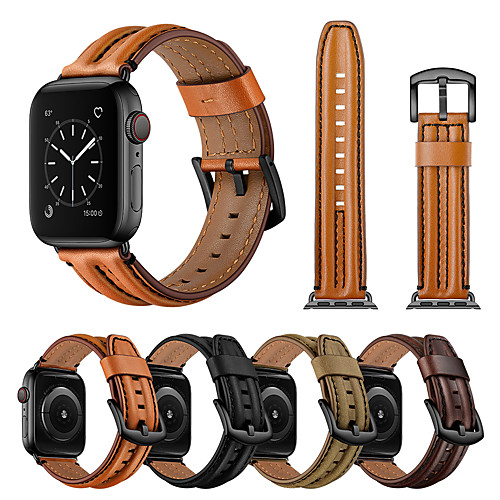 Smart Watch Band for Apple iWatch 1 pcs Leather Loop Genuine Leather Replacement Wrist Strap for Apple Watch Series 6 / SE / 5/4 44mm Apple Watch Series 6 / SE / 5/4 40mm Apple Watch Series 3/2/1
Smart Watch Band for Apple iWatch 1 pcs Leather Loop Genuine Leather Replacement Wrist Strap for Apple Watch Series 6 / SE / 5/4 44mm Apple Watch Series 6 / SE / 5/4 40mm Apple Watch Series 3/2/1