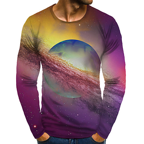 Men's T shirt Shirt 3D Print Graphic 3D Plus Size Print Long Sleeve Daily Tops Round Neck Rainbow / Sports
Men's T shirt Shirt 3D Print Graphic 3D Plus Size Print Long Sleeve Daily Tops Round Neck Rainbow / Sports