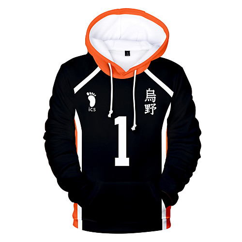 Inspired by Haikyuu Cosplay Cosplay Costume Hoodie Terylene Color Block Printing Harajuku Graphic Hoodie For Women's / Men's
Inspired by Haikyuu Cosplay Cosplay Costume Hoodie Terylene Color Block Printing Harajuku Graphic Hoodie For Women's / Men's