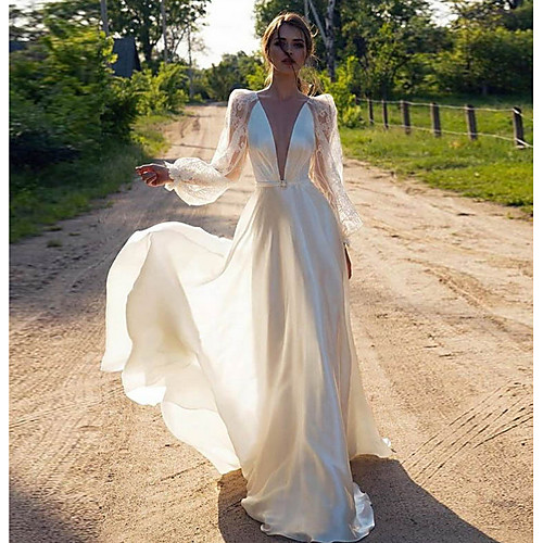 Women's Swing Dress Maxi long Dress White Long Sleeve Solid Color Lace Fall V Neck Elegant Casual 2021 S M L XL XXL
Women's Swing Dress Maxi long Dress White Long Sleeve Solid Color Lace Fall V Neck Elegant Casual 2021 S M L XL XXL