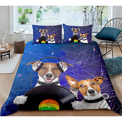 Musical Dog 3-Piece Duvet Cover Set Hotel Bedding Sets Comforter Cover with Soft Lightweight Microfiber For Holiday Decoration(Include 1 Duvet Cover and 1or 2 Pillowcases)
Musical Dog 3-Piece Duvet Cover Set Hotel Bedding Sets Comforter Cover with Soft Lightweight Microfiber For Holiday Decoration(Include 1 Duvet Cover and 1or 2 Pillowcases)