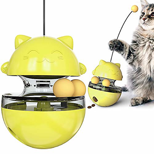 cat toys interactive food treat dispenser ball, cat slower food puzzle feeder, pet iq training tumbler food leaking ball with teasing wand, funny dog puzzle toys, reduce boredom relieve anxiety
cat toys interactive food treat dispenser ball, cat slower food puzzle feeder, pet iq training tumbler food leaking ball with teasing wand, funny dog puzzle toys, reduce boredom relieve anxiety