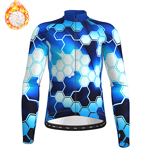 21Grams Men's Long Sleeve Cycling Jersey Winter Fleece Polyester Blue Camo / Camouflage Bike Jersey Top Mountain Bike MTB Road Bike Cycling Fleece Lining Warm Quick Dry Sports Clothing Apparel
21Grams Men's Long Sleeve Cycling Jersey Winter Fleece Polyester Blue Camo / Camouflage Bike Jersey Top Mountain Bike MTB Road Bike Cycling Fleece Lining Warm Quick Dry Sports Clothing Apparel