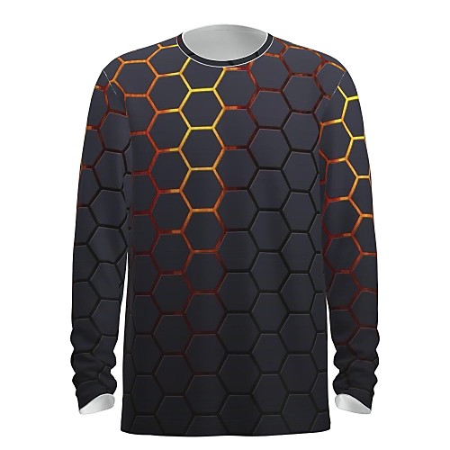 Men's Tee T shirt 3D Print Graphic Abstract 3D 3D Print Print Long Sleeve Daily Tops Chic & Modern Holiday Round Neck Gold
Men's Tee T shirt 3D Print Graphic Abstract 3D 3D Print Print Long Sleeve Daily Tops Chic & Modern Holiday Round Neck Gold