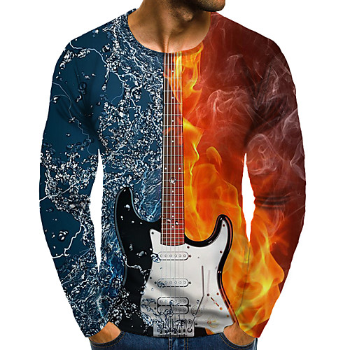 Men's T shirt Shirt 3D Print Graphic 3D Plus Size Print Long Sleeve Daily Tops Unique Design Chic & Modern Round Neck Blue / Sports
Men's T shirt Shirt 3D Print Graphic 3D Plus Size Print Long Sleeve Daily Tops Unique Design Chic & Modern Round Neck Blue / Sports
