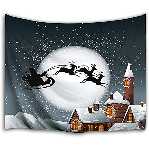 Christmas Santa Claus Holiday Party Wall Tapestry Art Decor Blanket Curtain Picnic Tablecloth Hanging Home Bedroom Living Room Dorm Decoration Christmas Elk Snowflake Gift Polyester Moon Views
Christmas Santa Claus Holiday Party Wall Tapestry Art Decor Blanket Curtain Picnic Tablecloth Hanging Home Bedroom Living Room Dorm Decoration Christmas Elk Snowflake Gift Polyester Moon Views
