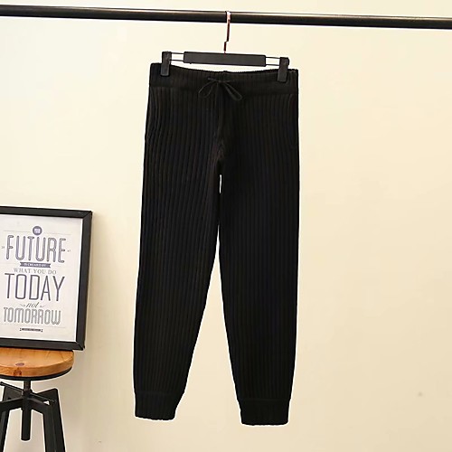Women's Streetwear Comfort Daily Going out Pants Chinos Pants Solid Colored Ankle-Length Drawstring Pocket Black Brown Beige
Women's Streetwear Comfort Daily Going out Pants Chinos Pants Solid Colored Ankle-Length Drawstring Pocket Black Brown Beige
