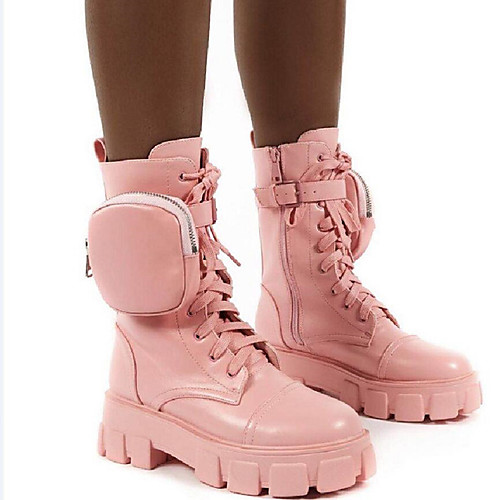 Women's Boots Wedge Heel Round Toe Mid Calf Boots Casual Daily Walking Shoes PU White Black Pink / Mid-Calf Boots
Women's Boots Wedge Heel Round Toe Mid Calf Boots Casual Daily Walking Shoes PU White Black Pink / Mid-Calf Boots