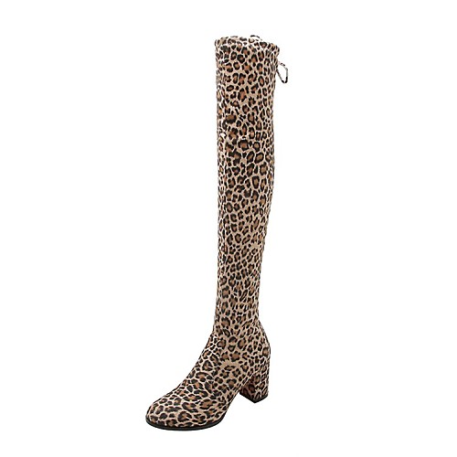 Women's Boots Chunky Heel Round Toe Crotch High Boots British Preppy Sweet Party & Evening Outdoor Walking Shoes Faux Leather Lace-up Solid Colored Leopard Leopard Black Burgundy
Women's Boots Chunky Heel Round Toe Crotch High Boots British Preppy Sweet Party & Evening Outdoor Walking Shoes Faux Leather Lace-up Solid Colored Leopard Leopard Black Burgundy