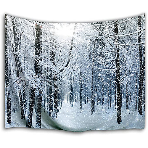 Wall Tapestry Art Decor Blanket Curtain Picnic Tablecloth Hanging Home Bedroom Living Room Dorm Decoration White Forest Polyester Snow Views
Wall Tapestry Art Decor Blanket Curtain Picnic Tablecloth Hanging Home Bedroom Living Room Dorm Decoration White Forest Polyester Snow Views