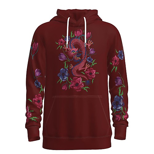 Women's Men's Pullover Hoodie Sweatshirt Dragon Graphic 3D Hooded Weekend 3D Print Casual Streetwear Hoodies Sweatshirts Long Sleeve Wine
Women's Men's Pullover Hoodie Sweatshirt Dragon Graphic 3D Hooded Weekend 3D Print Casual Streetwear Hoodies Sweatshirts Long Sleeve Wine