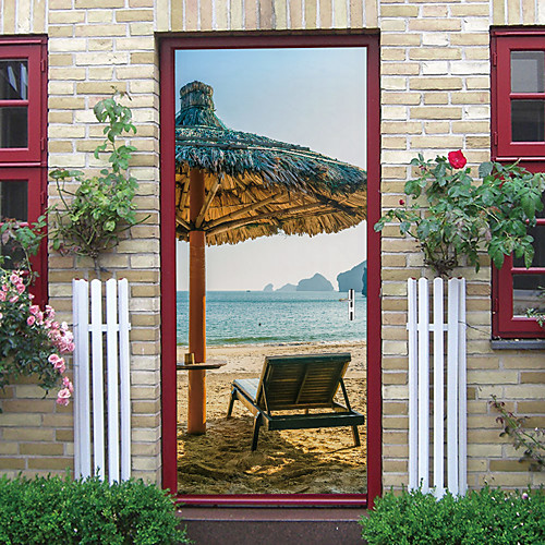 Self-adhesive Creative Door Stickers Seaside Thatched Cottage Living Room DIY Decorative Home Waterproof Wall Stickers
Self-adhesive Creative Door Stickers Seaside Thatched Cottage Living Room DIY Decorative Home Waterproof Wall Stickers