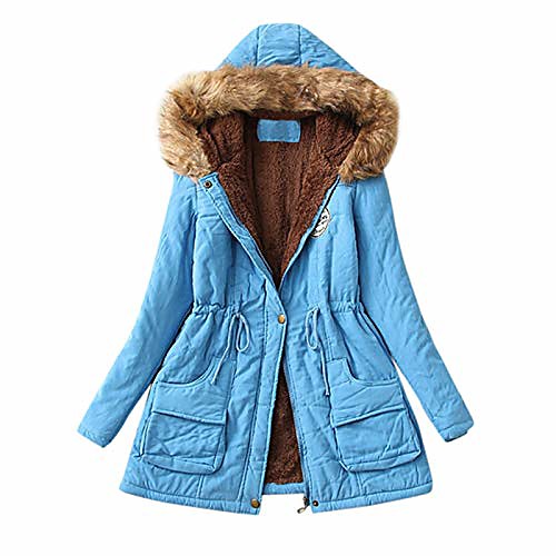 deatu womens winter hooded jacket coats cotton warm parkas casual trendy jackets zipper trench coats with faux fur hood (sky blue,medium)
deatu womens winter hooded jacket coats cotton warm parkas casual trendy jackets zipper trench coats with faux fur hood (sky blue,medium)