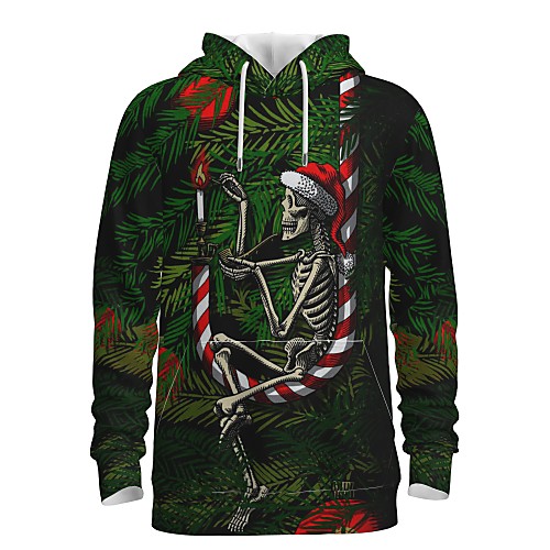 Men's Pullover Hoodie Sweatshirt Graphic 3D Skull Front Pocket Hooded Christmas Daily 3D Print 3D Print Christmas Hoodies Sweatshirts Long Sleeve Green
Men's Pullover Hoodie Sweatshirt Graphic 3D Skull Front Pocket Hooded Christmas Daily 3D Print 3D Print Christmas Hoodies Sweatshirts Long Sleeve Green