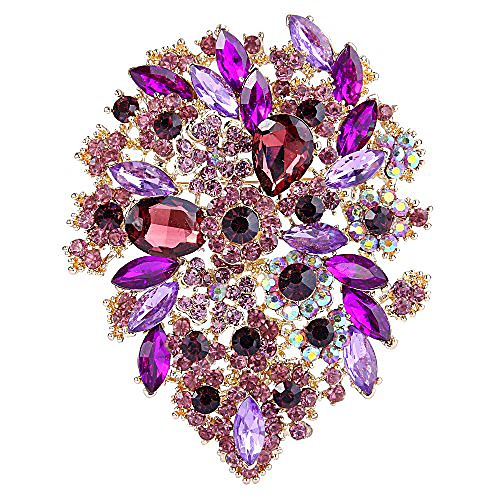 women's austrian crystal vintage style flower leaf cluster brooch pendant purple gold-tone size 610.3cm
women's austrian crystal vintage style flower leaf cluster brooch pendant purple gold-tone size 610.3cm