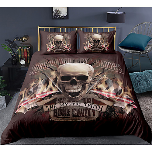 Skull Series 3-Piece Duvet Cover Set Hotel Bedding Sets Comforter Cover with Soft Lightweight Microfiber For Holiday Decoration(Include 1 Duvet Cover and 1or 2 Pillowcases)
Skull Series 3-Piece Duvet Cover Set Hotel Bedding Sets Comforter Cover with Soft Lightweight Microfiber For Holiday Decoration(Include 1 Duvet Cover and 1or 2 Pillowcases)