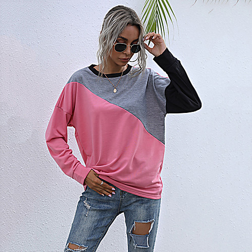 Women's Hoodie Sweatshirt Color Block Daily Weekend Basic Casual Hoodies Sweatshirts Cotton Blushing Pink
Women's Hoodie Sweatshirt Color Block Daily Weekend Basic Casual Hoodies Sweatshirts Cotton Blushing Pink