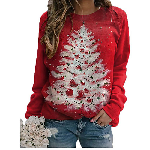 Women's Pullover Sweatshirt Graphic Christmas Daily Work Christmas Hoodies Sweatshirts Loose Red
Women's Pullover Sweatshirt Graphic Christmas Daily Work Christmas Hoodies Sweatshirts Loose Red