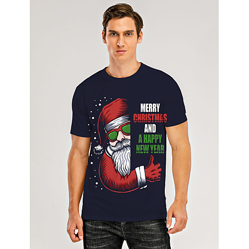 Men's T shirt 3D Print Graphic 3D Letter Print Short Sleeve Christmas Tops Dusty Blue
Men's T shirt 3D Print Graphic 3D Letter Print Short Sleeve Christmas Tops Dusty Blue