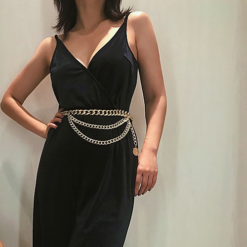 women trendy multilayer metal link waist chain waist belt long tassel belly chains waistbands body jewelry (silver)
women trendy multilayer metal link waist chain waist belt long tassel belly chains waistbands body jewelry (silver)
