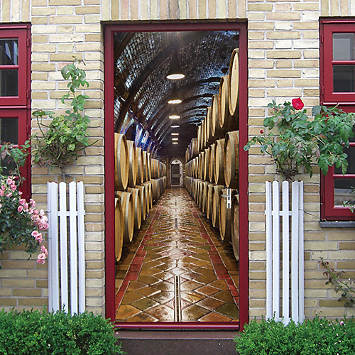 Self-adhesive Creative Door Stickers Wine Cellar Living Room DIY Decoration Home Waterproof Wall Stickers
Self-adhesive Creative Door Stickers Wine Cellar Living Room DIY Decoration Home Waterproof Wall Stickers