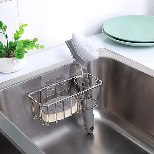 Adhesive Sponge Holder Dish Cloth Hanger 2-in-1 Sink Caddy Stainless Steel Rust Proof Water Proof No Drilling
Adhesive Sponge Holder Dish Cloth Hanger 2-in-1 Sink Caddy Stainless Steel Rust Proof Water Proof No Drilling