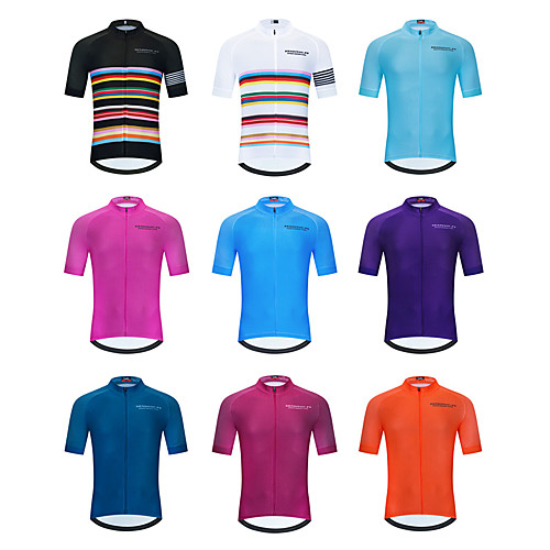 Women's Men's Short Sleeve Cycling Jersey Summer Lycra Polyester Red and White Black / Red Wine Red Stripes Bike Jersey Top Mountain Bike MTB Road Bike Cycling Quick Dry Breathable Reflective Strips
Women's Men's Short Sleeve Cycling Jersey Summer Lycra Polyester Red and White Black / Red Wine Red Stripes Bike Jersey Top Mountain Bike MTB Road Bike Cycling Quick Dry Breathable Reflective Strips