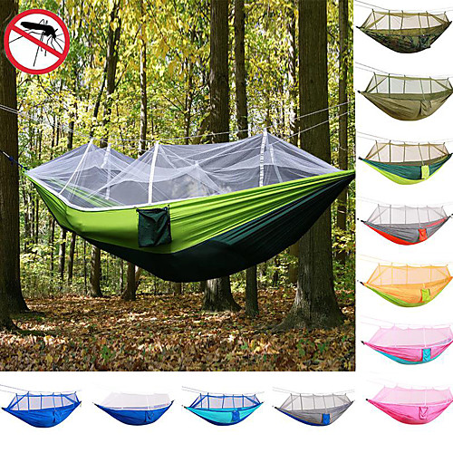 Camping Hammock with Mosquito Net Double Hammock Outdoor Ultra Light Portable Breathable Anti-Mosquito Parachute Nylon with Carabiners and Tree Straps 2 person Camping Hiking Hunting Army Green
Camping Hammock with Mosquito Net Double Hammock Outdoor Ultra Light Portable Breathable Anti-Mosquito Parachute Nylon with Carabiners and Tree Straps 2 person Camping Hiking Hunting Army Green