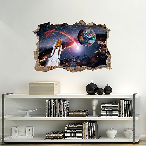 3D Broken Wall Lunar Aurora Spacecraft Wall Sticker Living Room Bedroom Children's Room Three Dimensional Decoration Sticker 6090CM
3D Broken Wall Lunar Aurora Spacecraft Wall Sticker Living Room Bedroom Children's Room Three Dimensional Decoration Sticker 6090CM