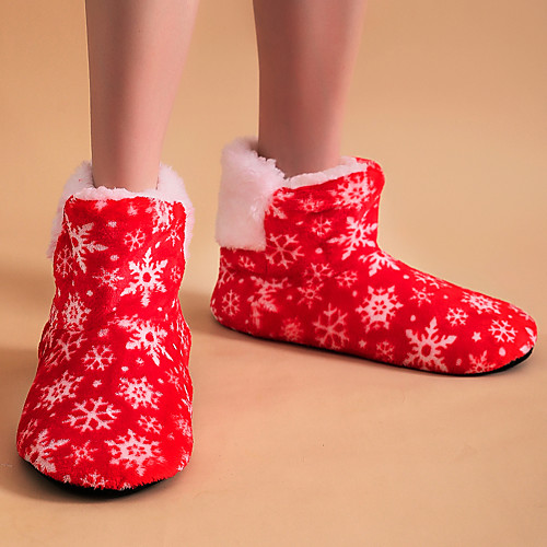 Women's Slippers & Flip-Flops Fuzzy Slippers Indoor Shoes Flat Heel Round Toe Casual Sweet Christmas Home Faux Fur Geometric Winter Black Light Red Dark Blue / Booties / Ankle Boots
Women's Slippers & Flip-Flops Fuzzy Slippers Indoor Shoes Flat Heel Round Toe Casual Sweet Christmas Home Faux Fur Geometric Winter Black Light Red Dark Blue / Booties / Ankle Boots