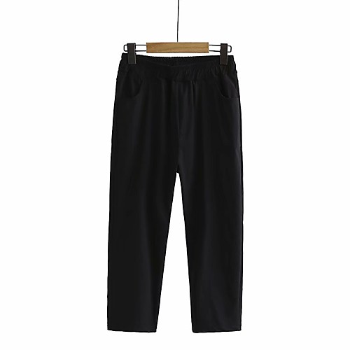 Women's Streetwear Comfort Daily Going out Pants Chinos Pants Solid Colored Full Length Pocket White Black
Women's Streetwear Comfort Daily Going out Pants Chinos Pants Solid Colored Full Length Pocket White Black