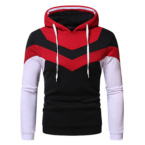 Men's Pullover Hoodie Sweatshirt Color Block Hooded Casual Hoodies Sweatshirts Long Sleeve Gray Red
Men's Pullover Hoodie Sweatshirt Color Block Hooded Casual Hoodies Sweatshirts Long Sleeve Gray Red