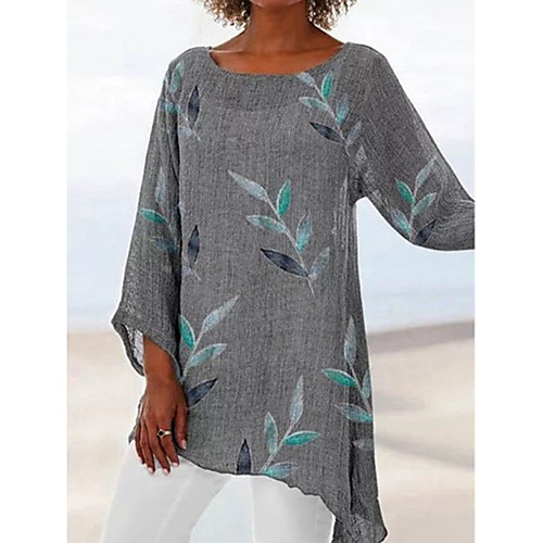 Women's T shirt Graphic Prints Long Sleeve Round Neck Tops Basic Basic Top White Blue Red
Women's T shirt Graphic Prints Long Sleeve Round Neck Tops Basic Basic Top White Blue Red