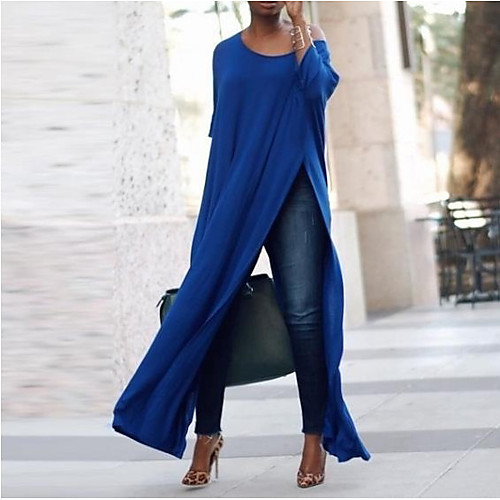 Women's T Shirt Dress Tee Dress Maxi long Dress Blue Purple Black Red Long Sleeve Solid Color Split Patchwork Fall Round Neck Casual Slim 2021 S M L XL XXL 3XL 4XL 5XL / Mini
Women's T Shirt Dress Tee Dress Maxi long Dress Blue Purple Black Red Long Sleeve Solid Color Split Patchwork Fall Round Neck Casual Slim 2021 S M L XL XXL 3XL 4XL 5XL / Mini