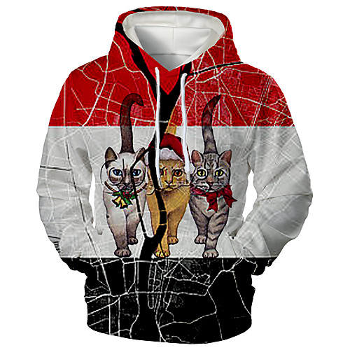 Men's Pullover Hoodie Sweatshirt Cat Graphic 3D Front Pocket Hooded Christmas Daily 3D Print 3D Print Christmas Hoodies Sweatshirts Long Sleeve Red
Men's Pullover Hoodie Sweatshirt Cat Graphic 3D Front Pocket Hooded Christmas Daily 3D Print 3D Print Christmas Hoodies Sweatshirts Long Sleeve Red
