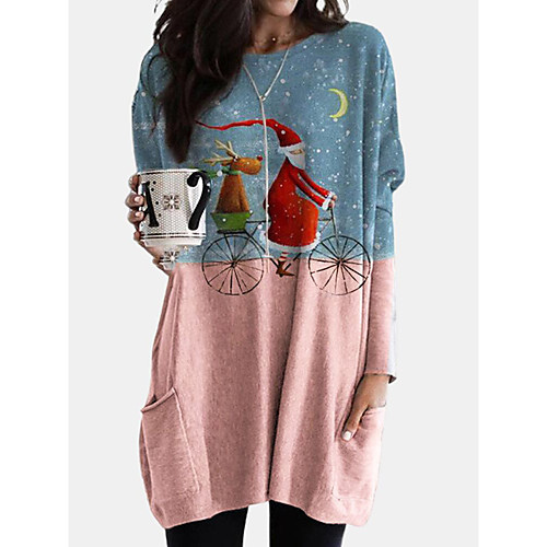 Women's Blouse Shirt Graphic Prints Long Sleeve Patchwork Round Neck Basic Tops Cotton Purple Blushing Pink Dusty Blue
Women's Blouse Shirt Graphic Prints Long Sleeve Patchwork Round Neck Basic Tops Cotton Purple Blushing Pink Dusty Blue